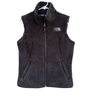 The North Face Women's Gray Sherpa Fleece Vest Size M Casual Travel